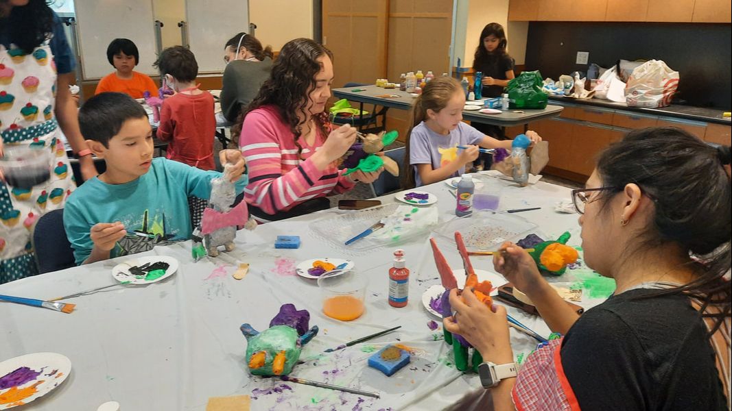 Alebrije Cartonería Paper Sculpture Workshop Mexican Art facilitated by artist Elizabeth Jimenez Montelongo San Jose, CA